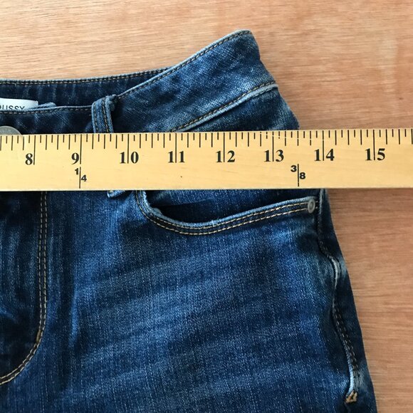 Azul by Moussy Skinny Jeans Women M Blue Mid Rise Medium Wash Stretch Preppy - Picture 10 of 12